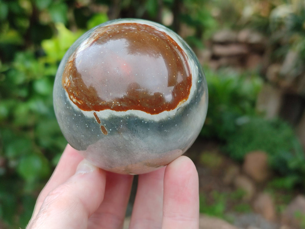 Polished Polychrome Jasper Spheres x 3 From Northwest Coast, Madagascar - Toprock Gemstones and Minerals 