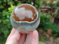 Polished Polychrome Jasper Spheres x 3 From Northwest Coast, Madagascar