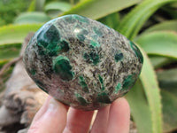 Polished Emerald Mica In Matrix Standing Free Forms x 4 From Mutoko, Zimbabwe - Toprock Gemstones and Minerals 