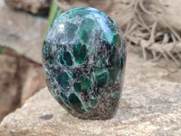 Polished Emerald Mica In Matrix Standing Free Forms x 4 From Mutoko, Zimbabwe - Toprock Gemstones and Minerals 