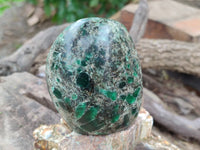 Polished Emerald Mica In Matrix Standing Free Forms x 4 From Mutoko, Zimbabwe - Toprock Gemstones and Minerals 
