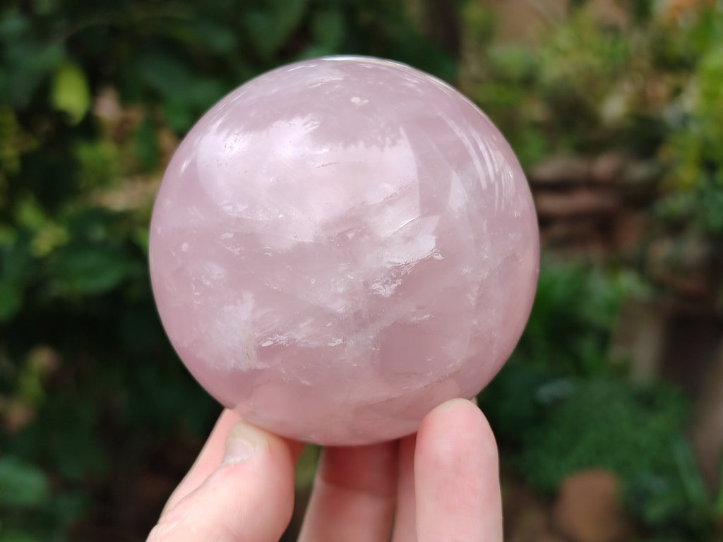 Polished Rose Quartz Spheres x 3 From Ambatondrazaka, Madagascar - Toprock Gemstones and Minerals 