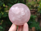 Polished Rose Quartz Spheres x 3 From Ambatondrazaka, Madagascar - Toprock Gemstones and Minerals 