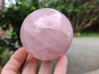 Polished Rose Quartz Spheres x 3 From Ambatondrazaka, Madagascar - Toprock Gemstones and Minerals 