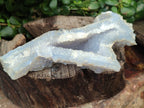 Natural Etched Blue Chalcedony Specimens x 4 From Nsanje, Malawi - Toprock Gemstones and Minerals 