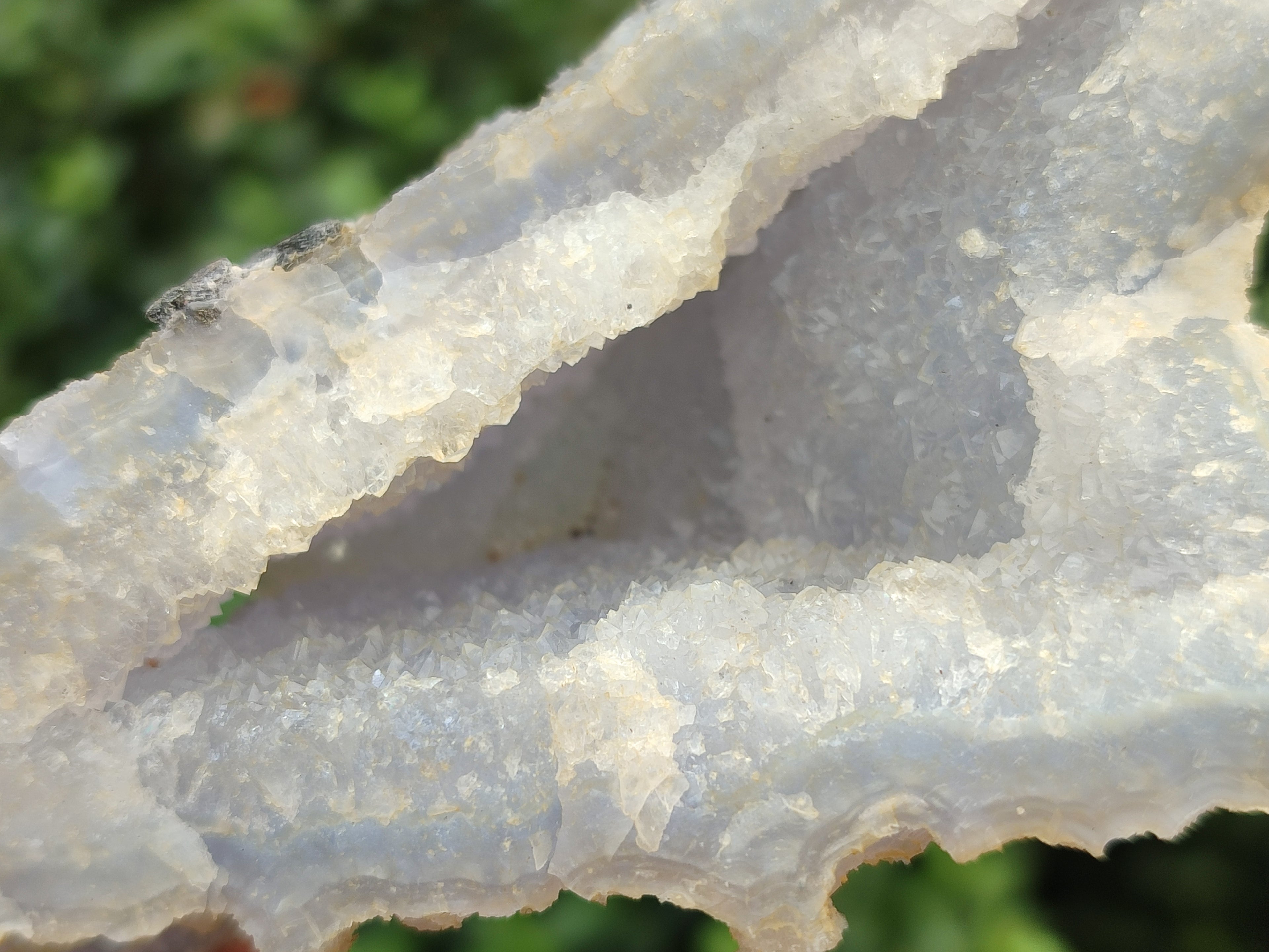 Natural Etched Blue Chalcedony Specimens x 4 From Nsanje, Malawi - Toprock Gemstones and Minerals 