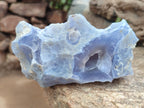 Natural Etched Blue Chalcedony Specimens x 4 From Nsanje, Malawi - Toprock Gemstones and Minerals 