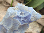 Natural Etched Blue Chalcedony Specimens x 4 From Nsanje, Malawi - Toprock Gemstones and Minerals 