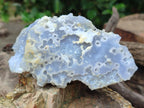Natural Etched Blue Chalcedony Specimens x 4 From Nsanje, Malawi - Toprock Gemstones and Minerals 