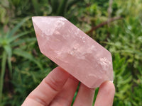 Polished Double Terminated Rose Quartz Points x 6 From Ambatondrazaka, Madagascar