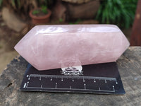 Polished Double Terminated Rose Quartz Points x 6 From Ambatondrazaka, Madagascar