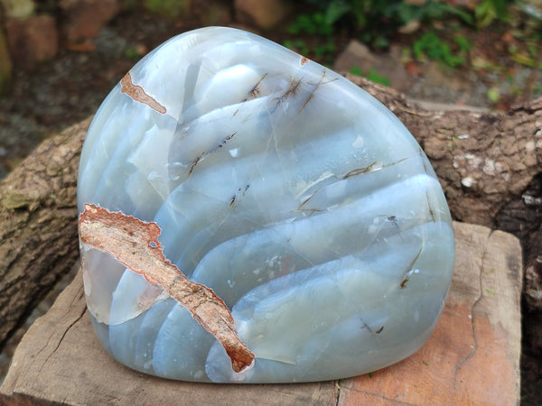 Polished Sashe River Agate Standing Free Form x 1 From Zimbabwe