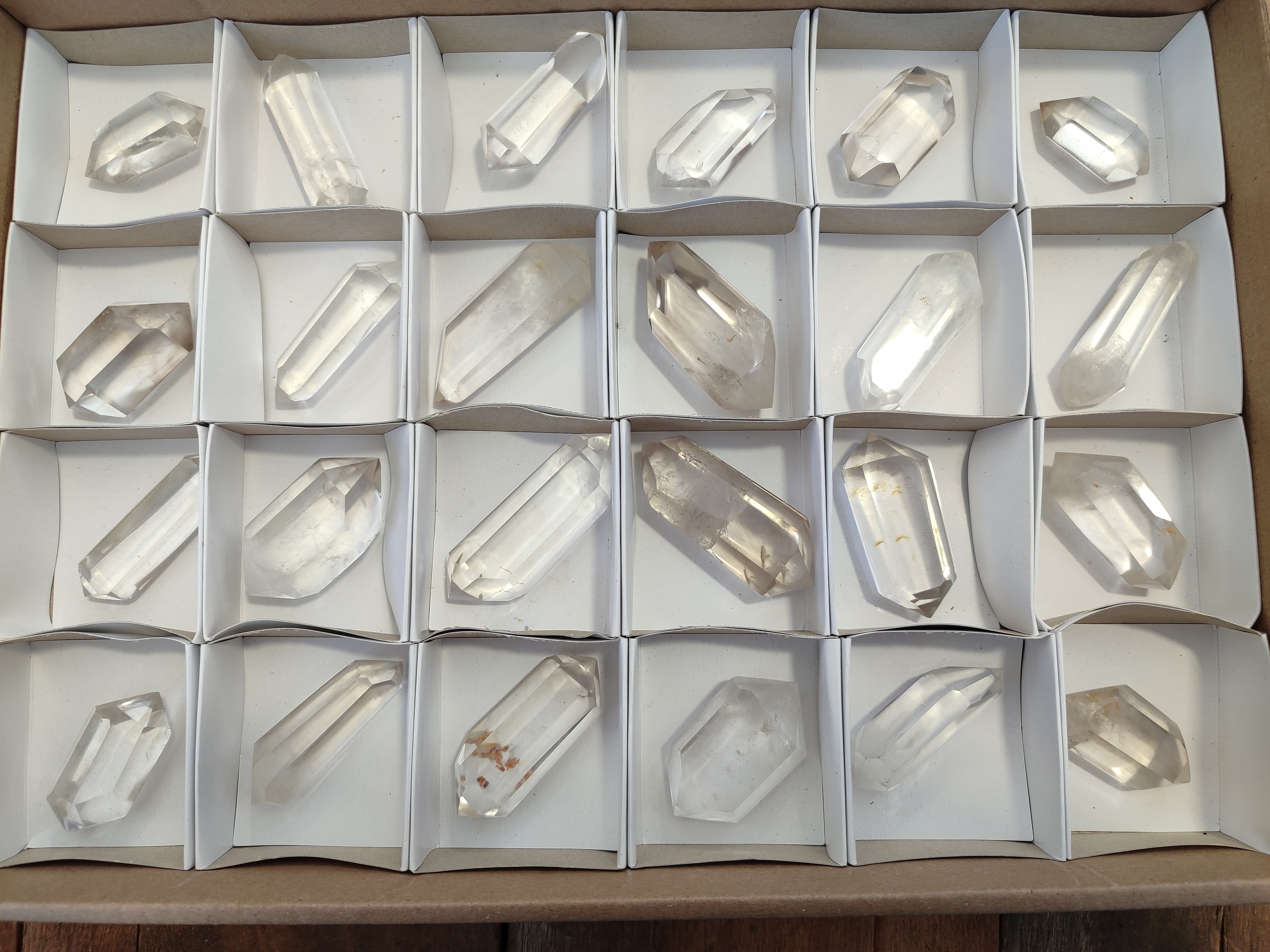 Polished Smokey Quartz Crystals x 24 From Madagascar - Toprock Gemstones and Minerals 