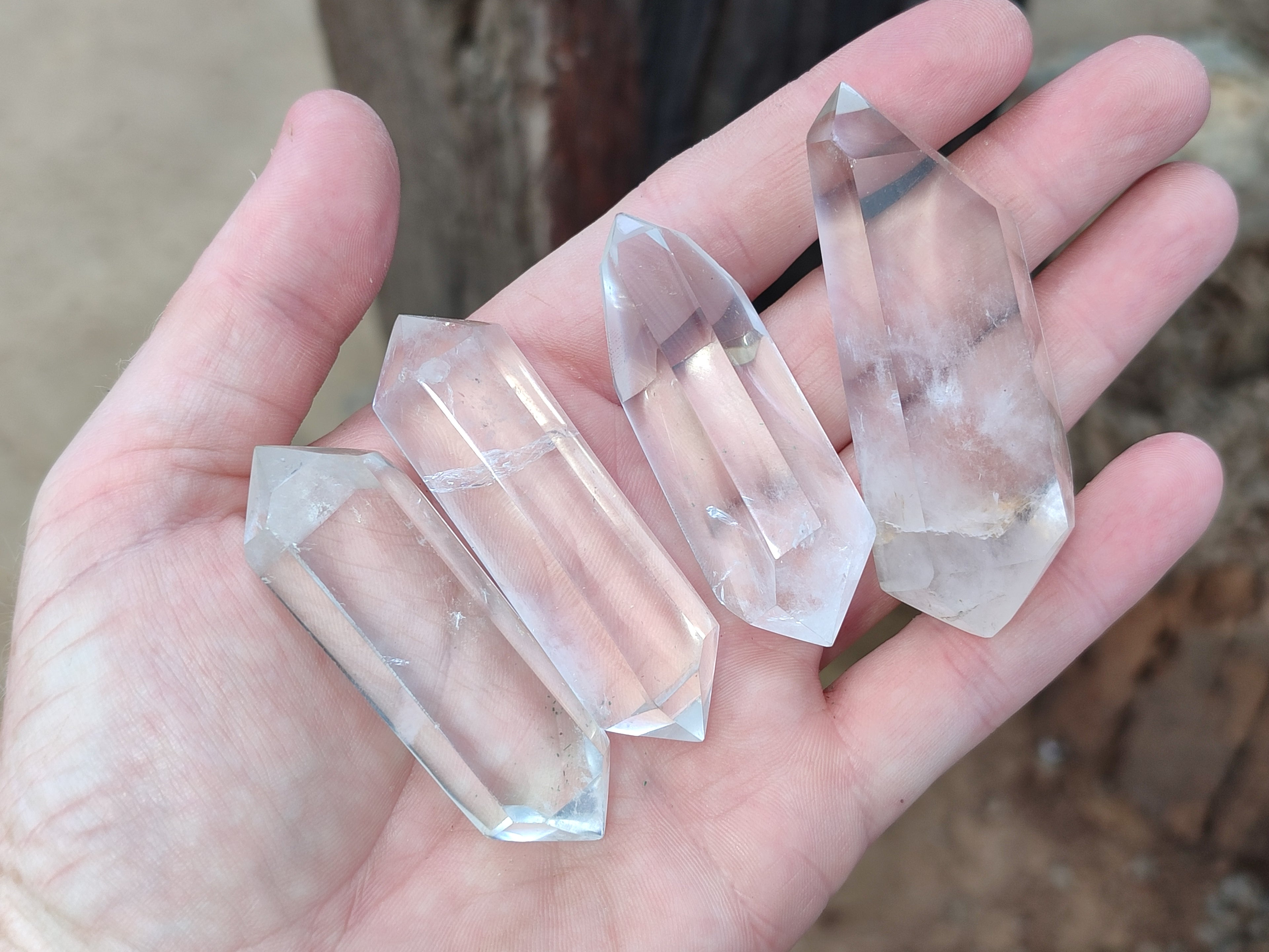 Polished Smokey Quartz Crystals x 24 From Madagascar - Toprock Gemstones and Minerals 