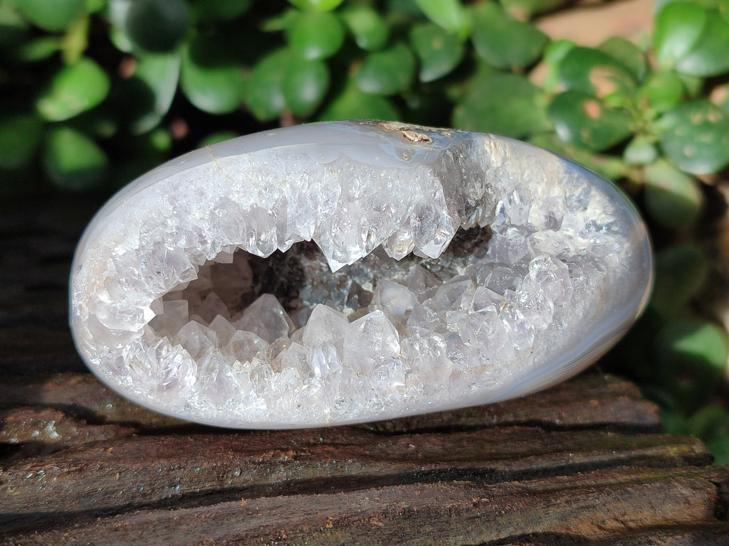 Polished Amethyst Agate Geode x 6 From Madagascar - Toprock Gemstones and Minerals 