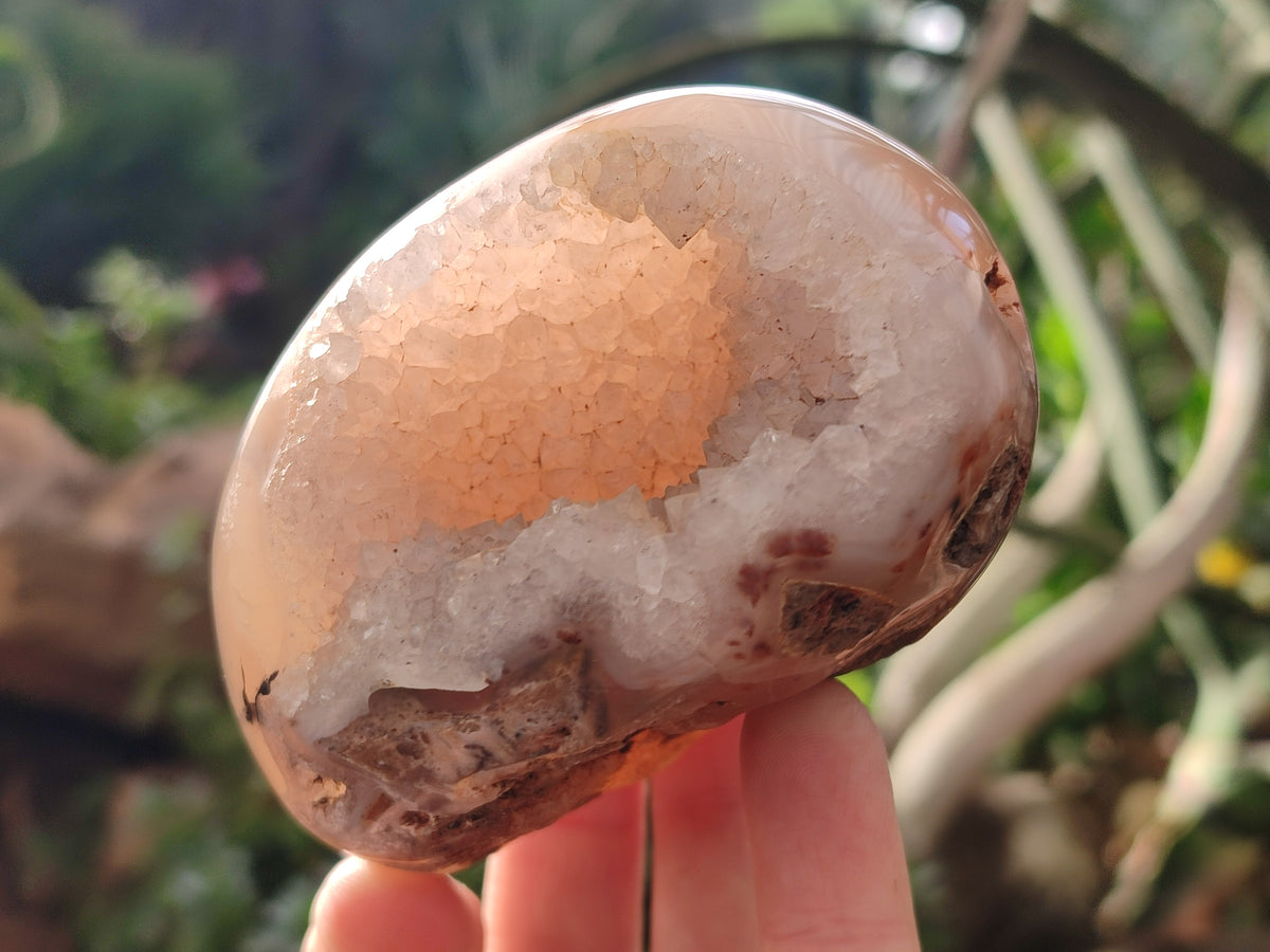 Polished Amethyst Agate Geode x 6 From Madagascar - Toprock Gemstones and Minerals 