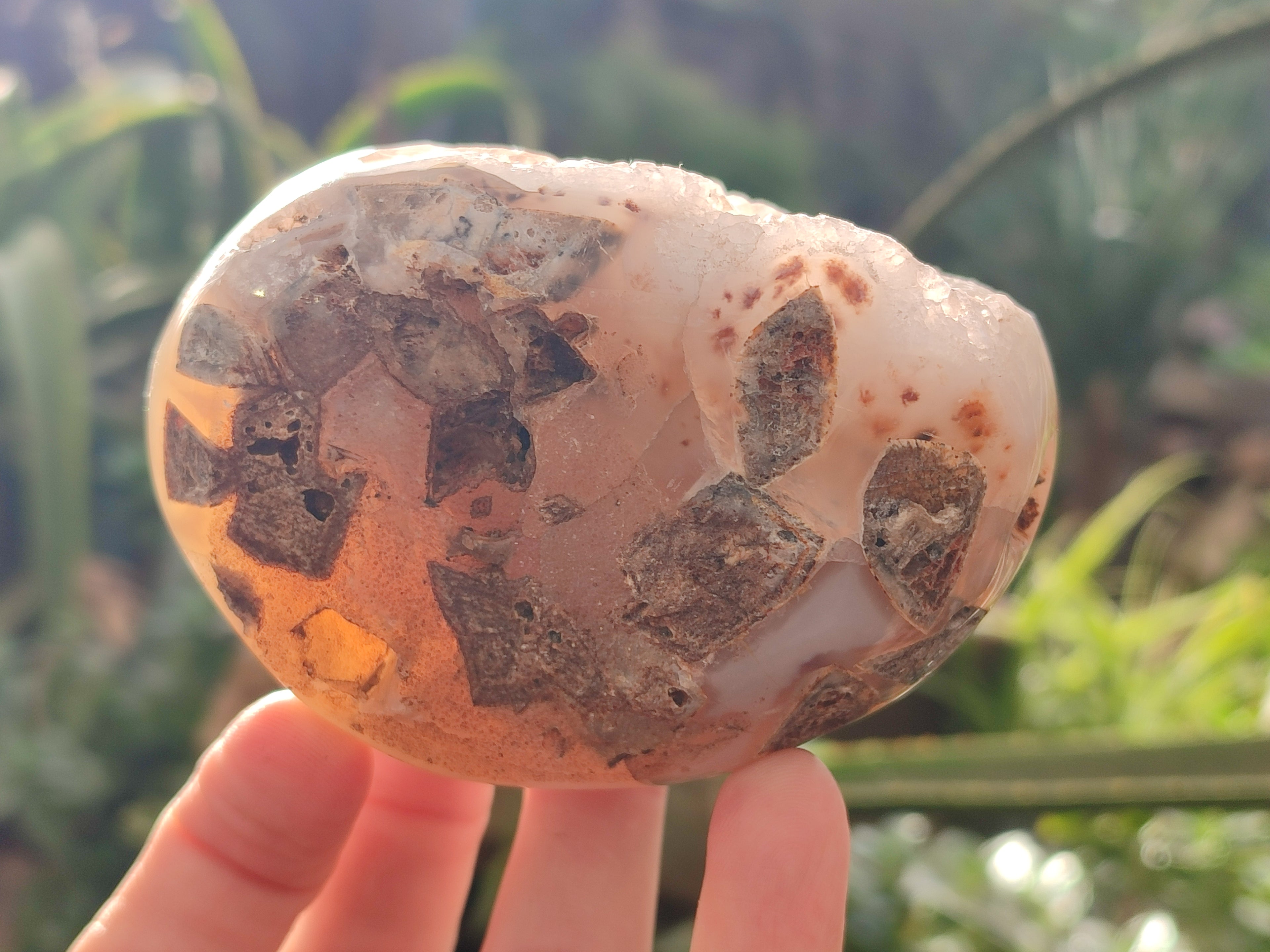 Polished Amethyst Agate Geode x 6 From Madagascar - Toprock Gemstones and Minerals 