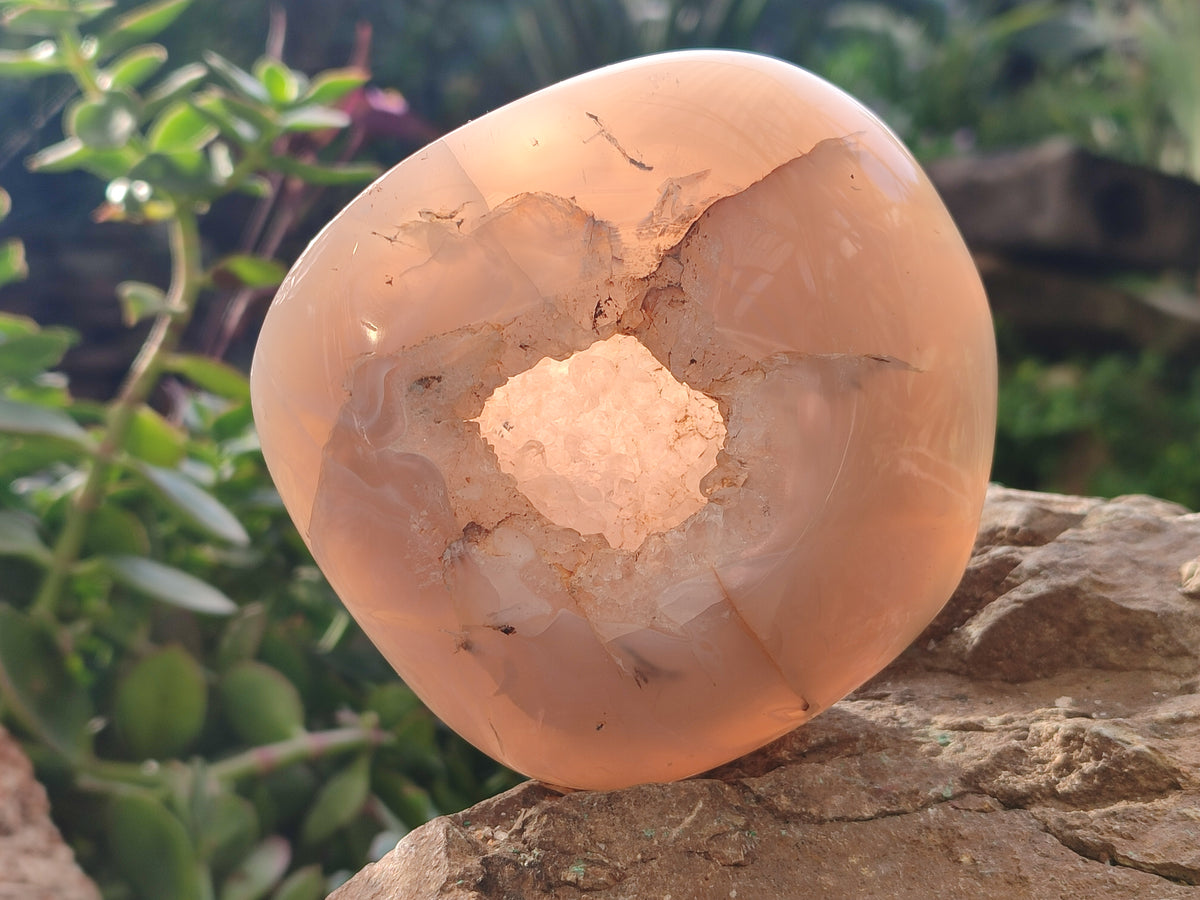 Polished Amethyst Agate Geode x 6 From Madagascar - Toprock Gemstones and Minerals 