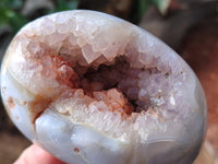 Polished Amethyst Agate Geode x 6 From Madagascar