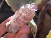 Natural Smokey Window Amethyst Crystals with Enhydro Bubbles x 20 From Chiredzi, Zimbabwe