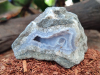Natural Blue Lace Agate Geode Specimens x 24 From Nsanje, Malawi