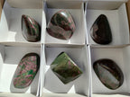 Polished Ruby Corundum In Chrome Verdite Free Forms x 6 From Zimbabwe - Toprock Gemstones and Minerals 
