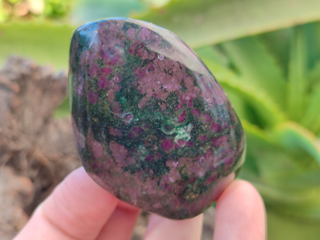 Polished Ruby Corundum In Chrome Verdite Free Forms x 6 From Zimbabwe - Toprock Gemstones and Minerals 