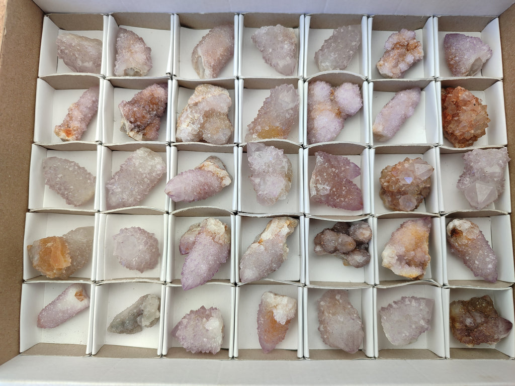 Natural Amethyst Spirit Quartz Clusters x 35 From Boekenhouthoek, South Africa - Toprock Gemstones and Minerals 