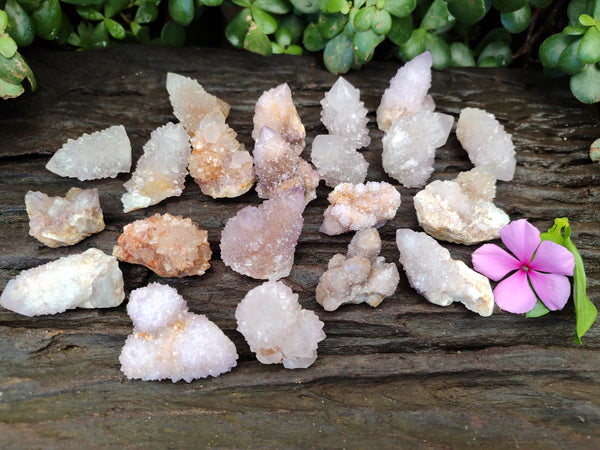 Natural Amethyst Spirit Quartz Clusters x 35 From Boekenhouthoek, South Africa