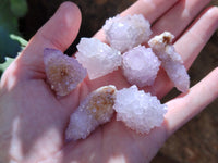 Natural Amethyst Spirit Quartz Clusters x 35 From Boekenhouthoek, South Africa