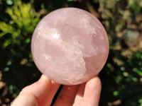 Polished Gemmy Rose Quartz Spheres x 2 From Madagascar
