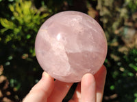 Polished Gemmy Rose Quartz Spheres x 2 From Madagascar