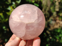 Polished Gemmy Rose Quartz Spheres x 2 From Madagascar