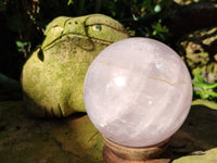 Polished Gemmy Rose Quartz Spheres x 2 From Madagascar