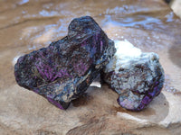 Natural Purpurite Cobbed specimens x 35 From Erongo, Namibia