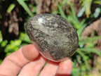 Polished Rare Pharaoh Stone Pyrite in Basalt Palm Stones x 6 Iron Duke Mine, Zimbabwe - Toprock Gemstones and Minerals 