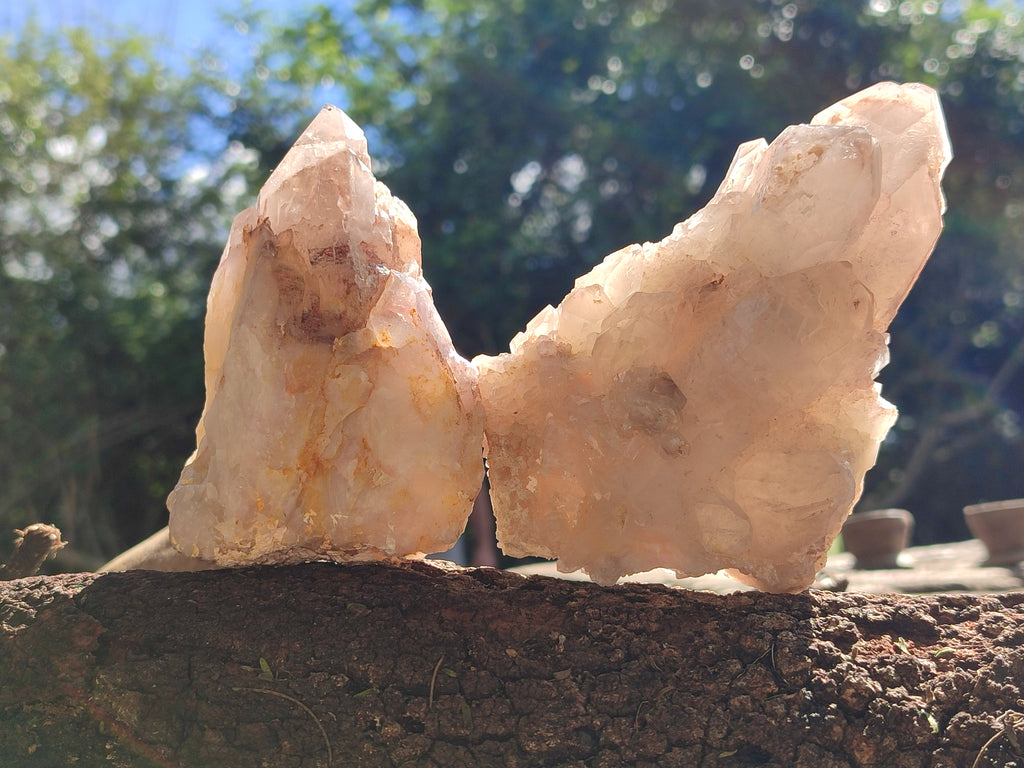 Natural Red Hematoid Quartz Clusters x 6 From Karoi, Zimbabwe - Toprock Gemstones and Minerals 