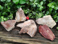Natural Red Hematoid Quartz Clusters x 6 From Karoi, Zimbabwe - Toprock Gemstones and Minerals 