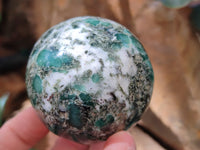 Polished Emerald Mica In Matrix Free Forms x 3 From Mutoko, Zimbabwe