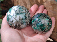Polished Emerald Mica In Matrix Free Forms x 3 From Mutoko, Zimbabwe