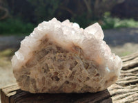 Natural Lilac Spirit Quartz Clusters x 2 From Boekenhouthoek, South Africa