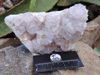 Natural Lilac Spirit Quartz Clusters x 2 From Boekenhouthoek, South Africa