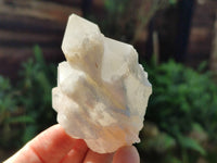 Natural White Pineapple and Candle Quartz Clusters x 9 From Madagascar