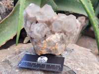 Natural Phantom Quartz Clusters x 2 From Luena, Congo