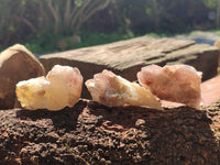 Natural Red Hematoid Quartz Clusters x 35 From Karoi, Zimbabwe