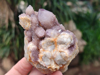 Natural Mixed Spirit Quartz and Amethystos Clusters x 9 From, South Africa
