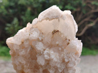 Natural White Cascading Candle Quartz Clusters x 3 From Madagascar