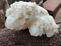 Natural White Cascading Candle Quartz Clusters x 3 From Madagascar