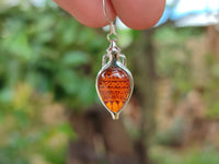 Polished Baltic Amber Earring and Pendant Sets on Sterling Silver - Sold Per Set - From Poland