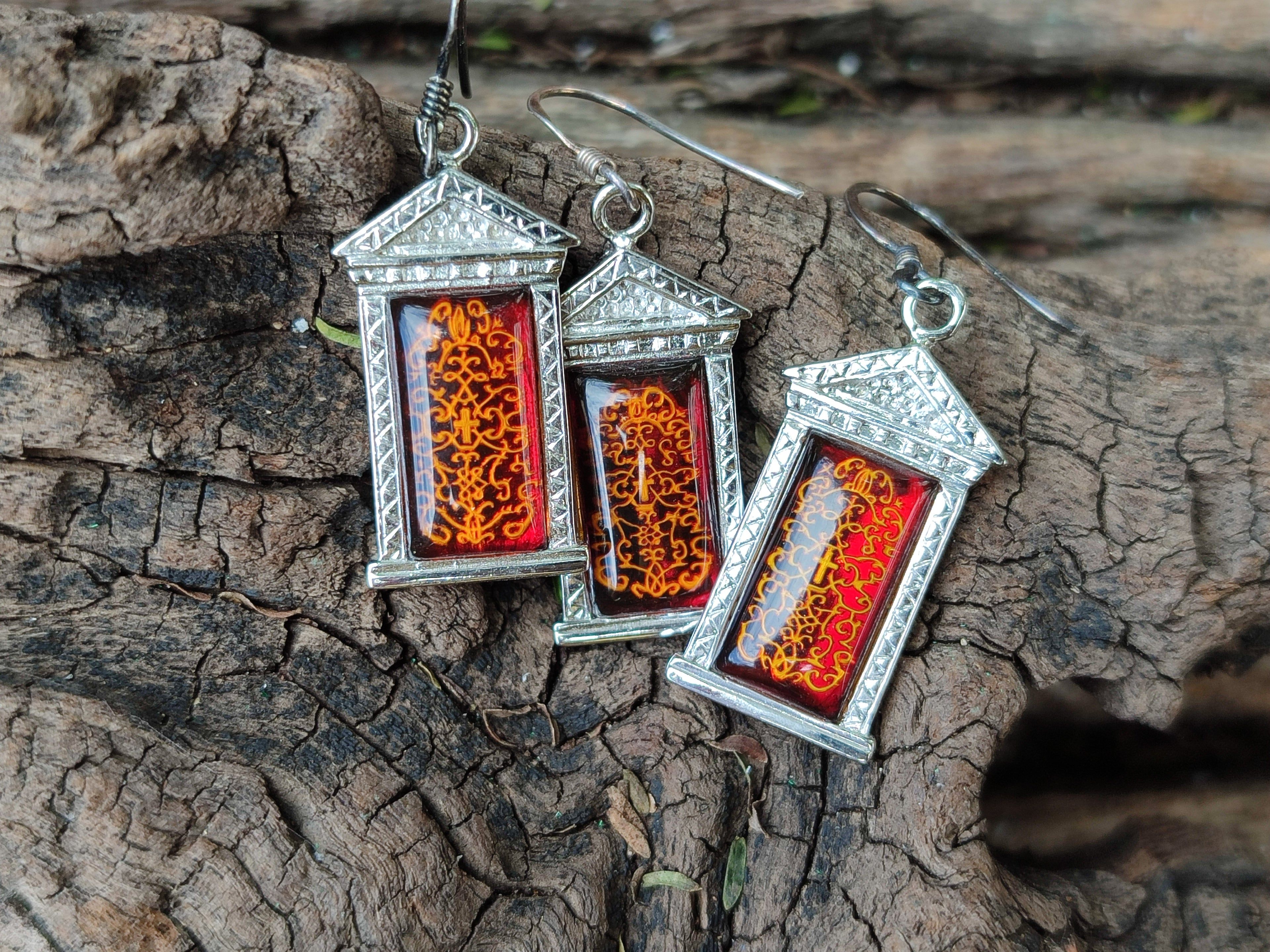 Polished Baltic Amber Earring and Pendant Sets on Sterling Silver - Sold Per Set - From Poland - Toprock Gemstones and Minerals 